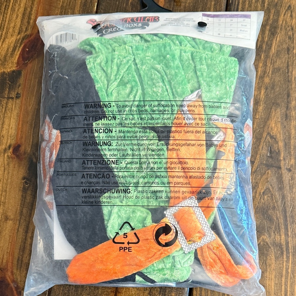 Spooktacular Creations Witch Costume for Toddler Girl - Black and Orange (3T) - Picture 6 of 6